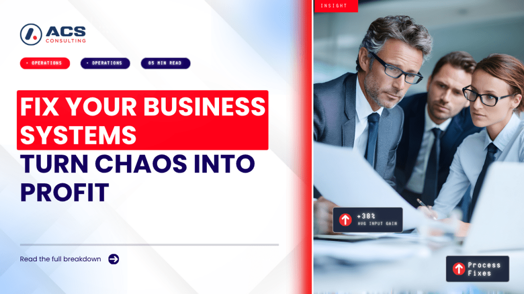 Small business consulting services helping Australian businesses improve profit and operational efficiency