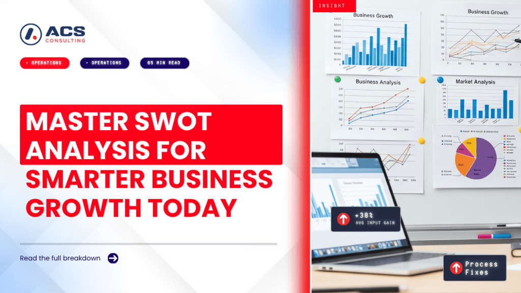 SWOT Analysis guide explaining how businesses can identify strengths, weaknesses, opportunities, and threats to improve strategic planning and growth in 2026.