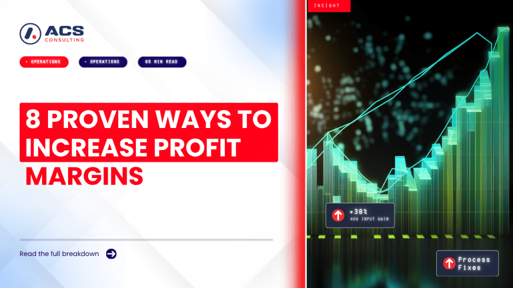 Profit Margins guide featuring eight proven strategies to increase profitability, improve efficiency, reduce costs, and strengthen business performance in 2026.