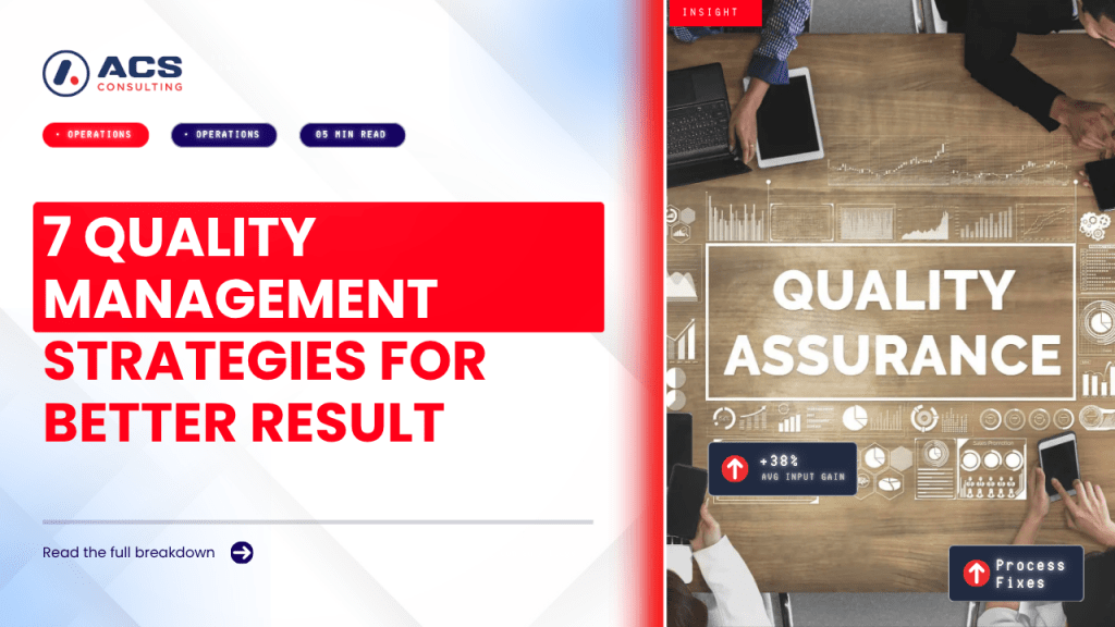 Quality Management guide explaining seven smart strategies to maintain consistent standards, improve processes, and deliver better outcomes in 2026.