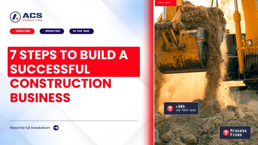 Start a Construction Business guide explaining seven smart steps to launch, manage, and grow a successful construction company in 2026.
