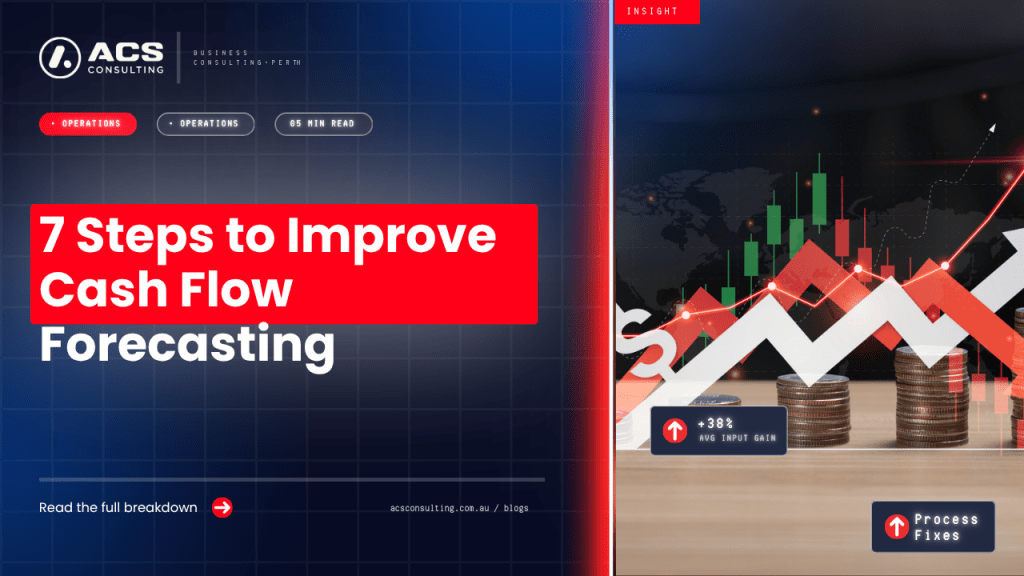 Cash Flow Forecast guide explaining seven smart steps businesses can use to predict income, manage expenses, and protect cash flow in 2026.