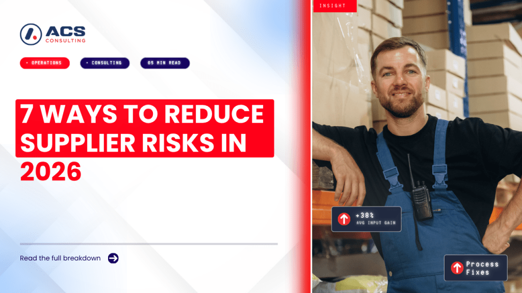Supplier Risk Management guide explaining seven smart strategies businesses can use to protect operations, supply chains, and growth in 2026.