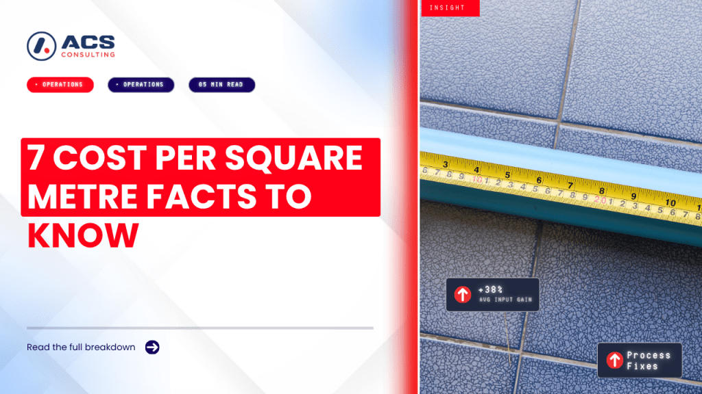 Cost Per Square Metre guide explaining seven important factors builders and clients should understand when estimating construction costs in 2026.