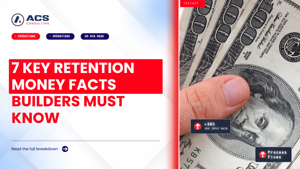 Retention Money guide explaining seven important things Australian builders should know about managing, claiming, and protecting retention payments in 2026.