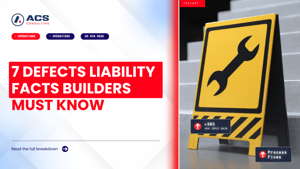 Defects Liability Period guide explaining seven important things Australian builders should understand about defect management, responsibilities, and project completion in 2026.