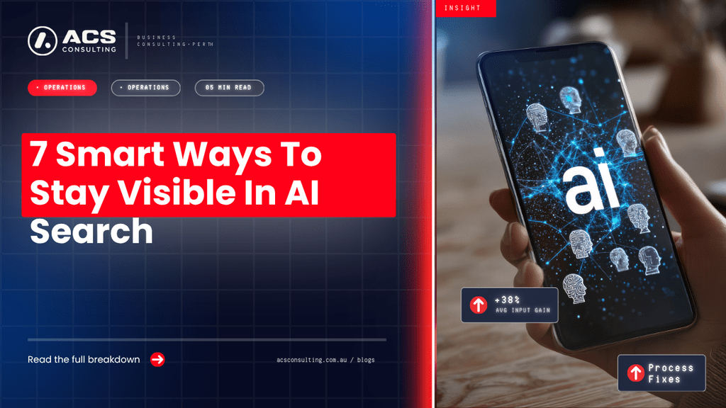 AI Search Optimisation guide explaining seven smart ways businesses can improve visibility, authority, content structure, and discoverability across AI-powered search in 2026.