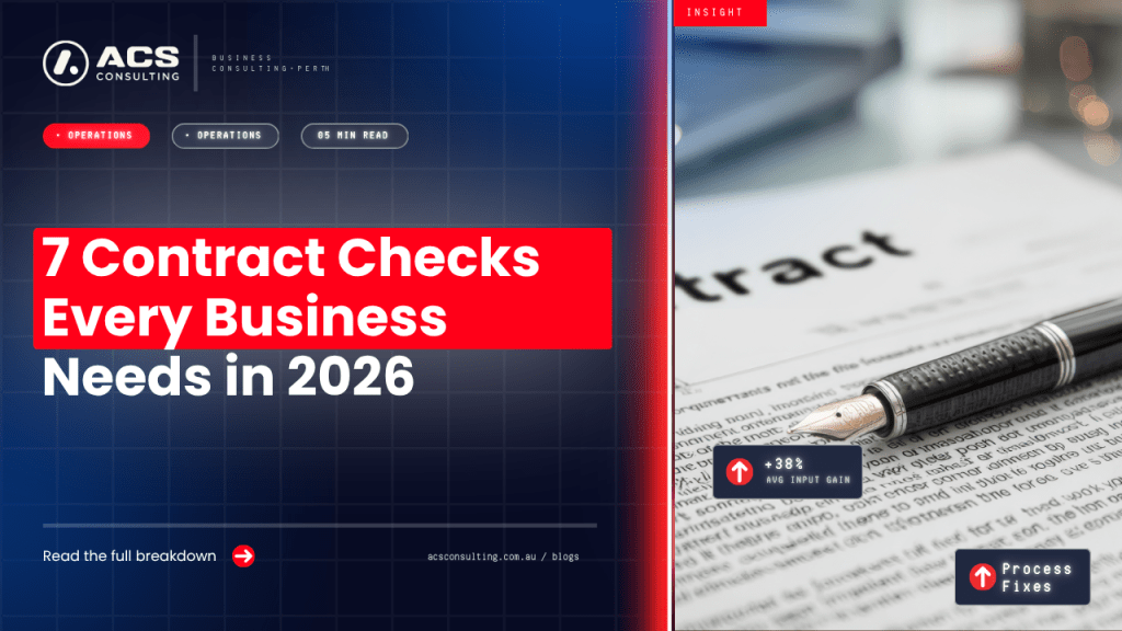 Unfair Contract Terms guide explaining seven important checks Australian businesses should make to identify risky contract clauses and improve legal protection in 2026.